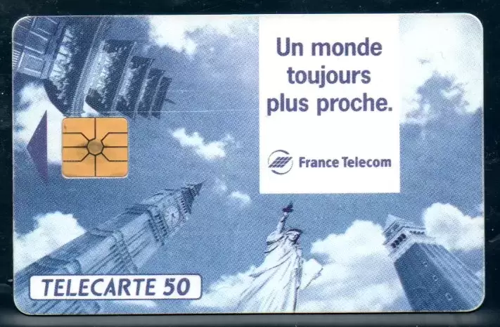 Télécartes - France Telecom Un monde plus proche T50
