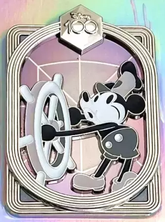 Disney 100 LE Pins - Celebrating 100 Years with Character Series 1 - Steamboat Willie
