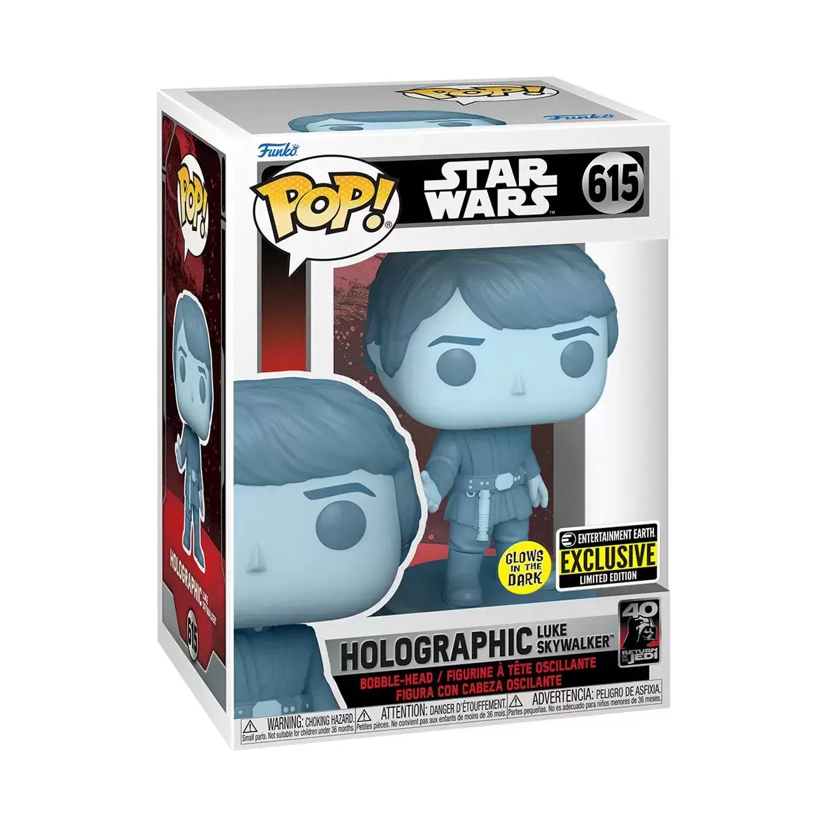 POP! Star Wars - Holographic Luke Skywalker GITD