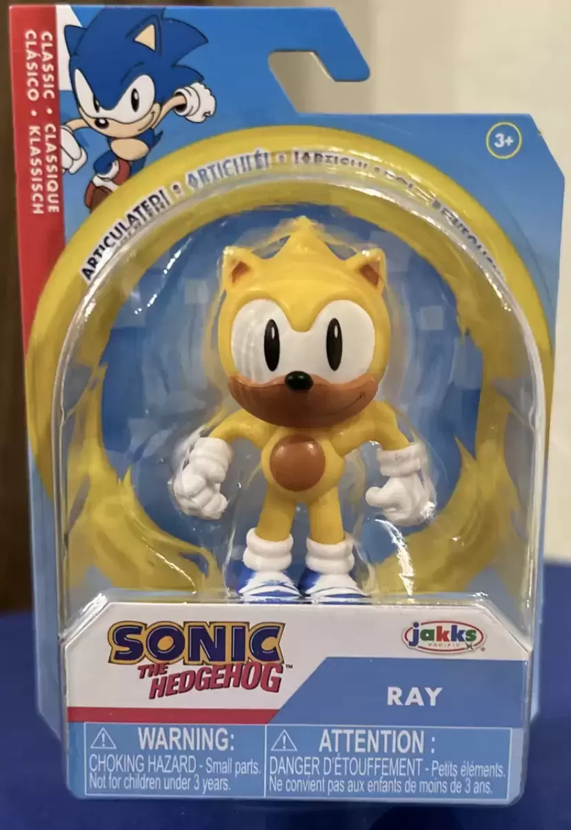 Sonic The Hedgehog Classic Action Figure- 4- RAY