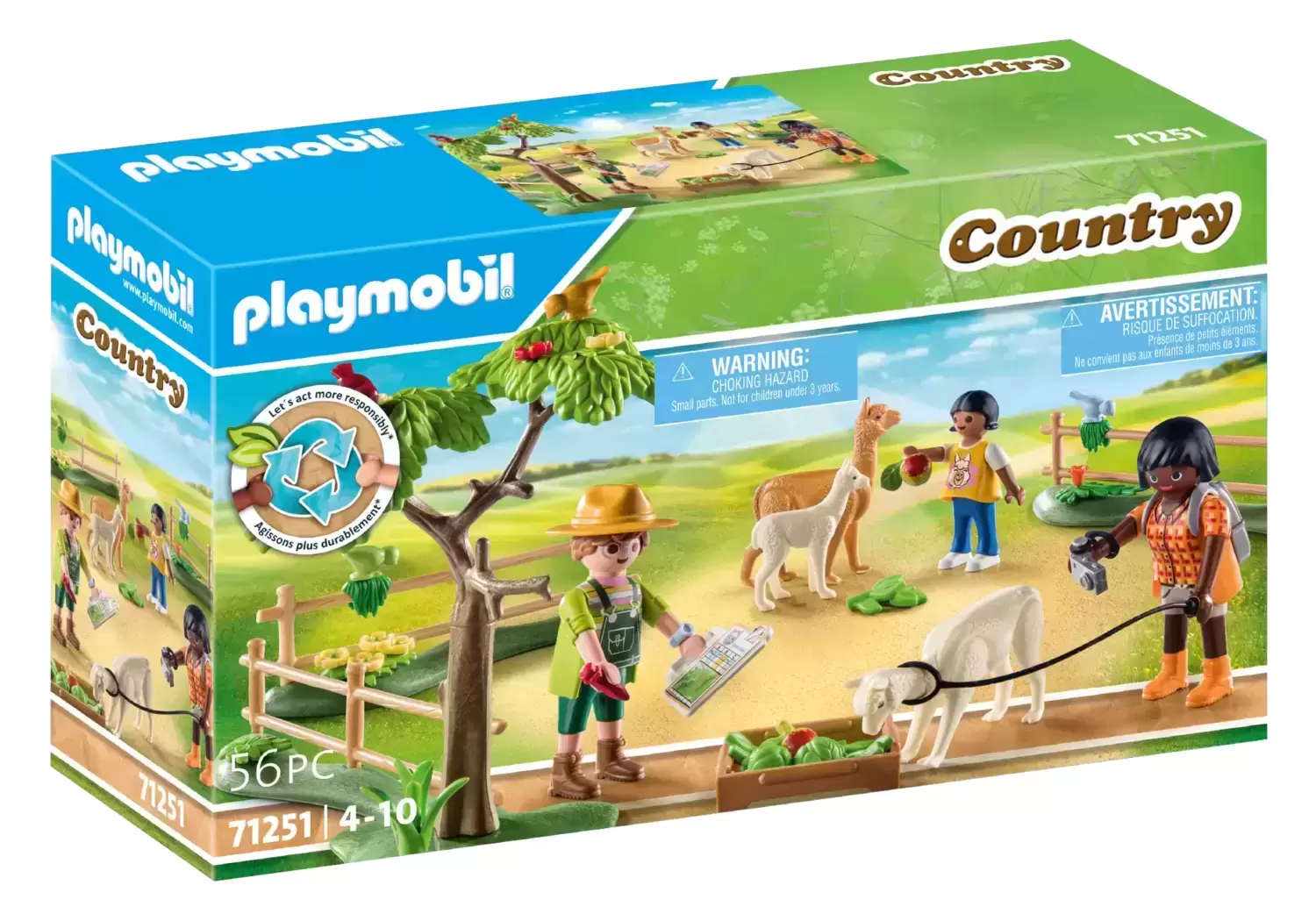 Playmobil Fermiers - Randonneurs et alpagas