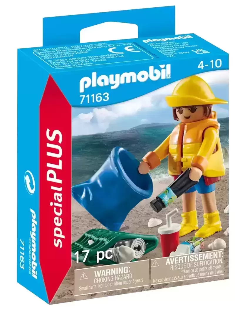 Playmobil SpecialPlus - Bénévole ramassage de déchets