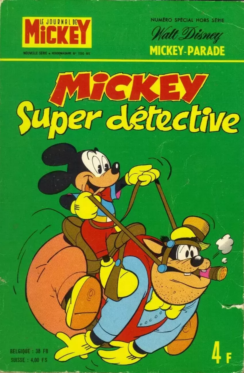 Mickey Parade - Supplément du Journal de Mickey - Mickey Super détective (1190 bis)