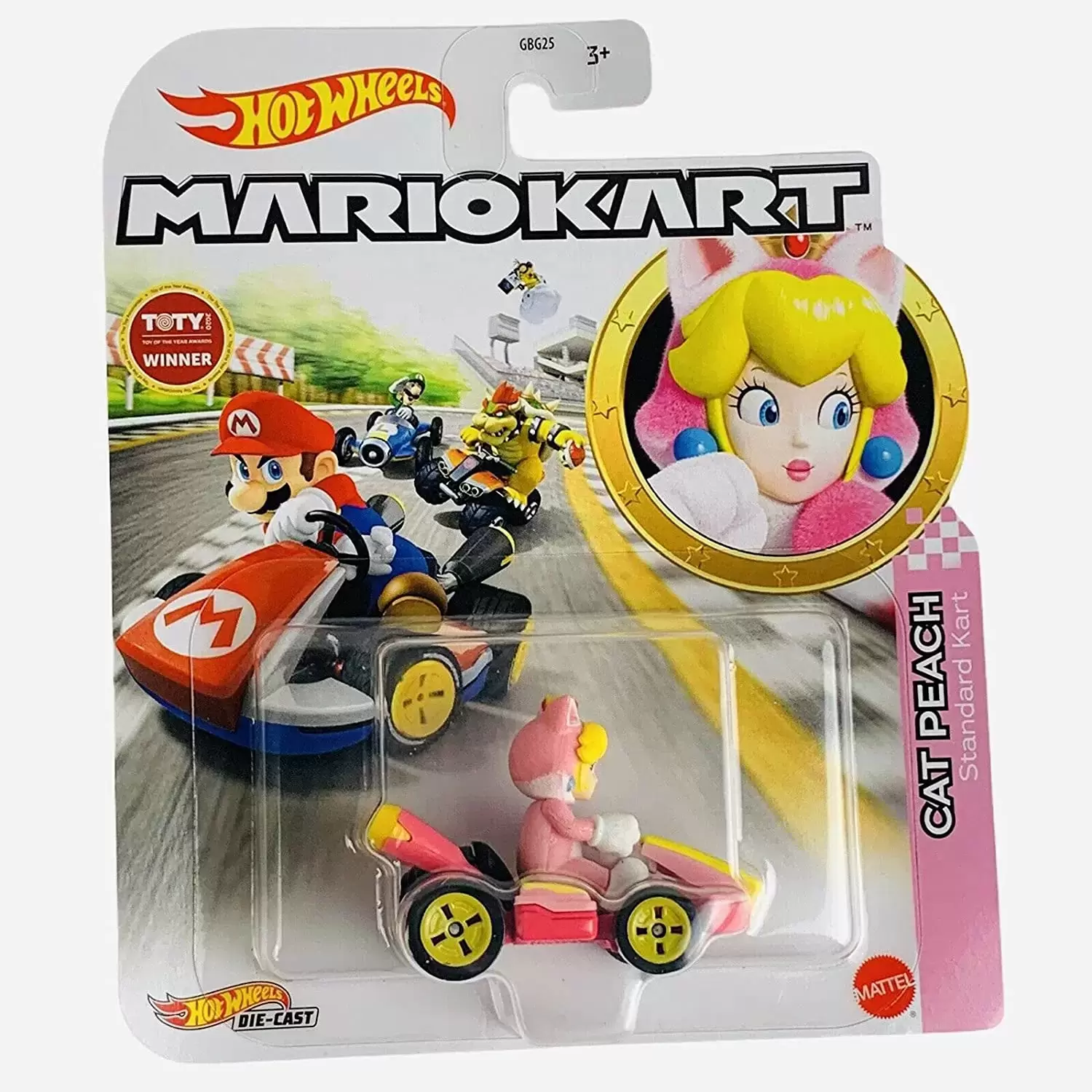 Hot Wheels Mario Kart - Cat Peach - Standard Kart
