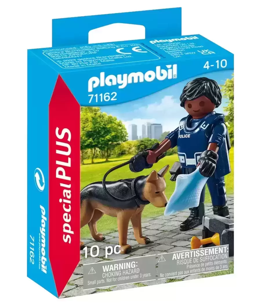 Playmobil SpecialPlus - Policier avec chien de recherche