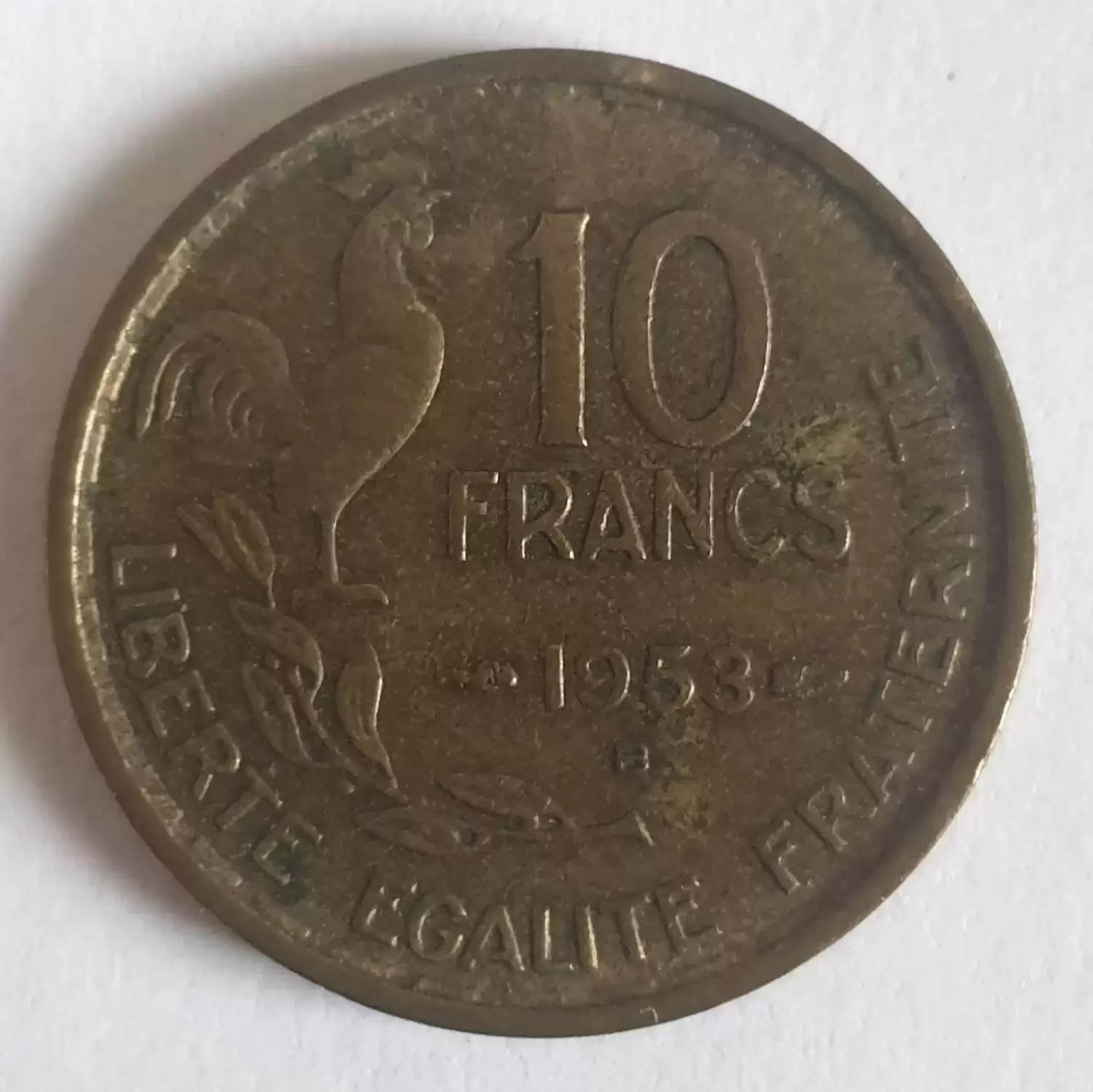 50 francs coq Guiraud - 1953 B