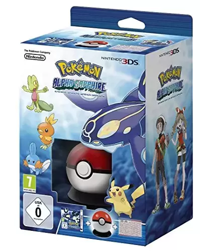Jeux Nintendo 2DS / 3DS - Pokémon Saphir Alpha + Pokéball + Poster Pokédex de Hoenn