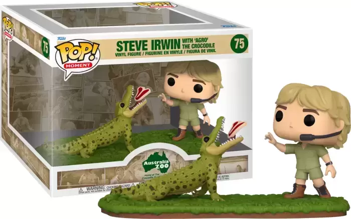POP! Television - Crocodile Hunter - Steve Irwin with Agro The Crocodile