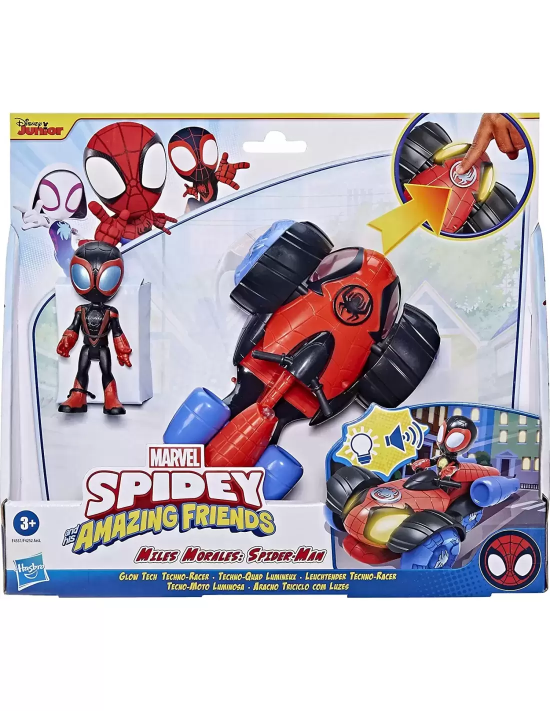 Spidey And His Amazing Friends - Glow Tech Techno Racer - Miles Morales