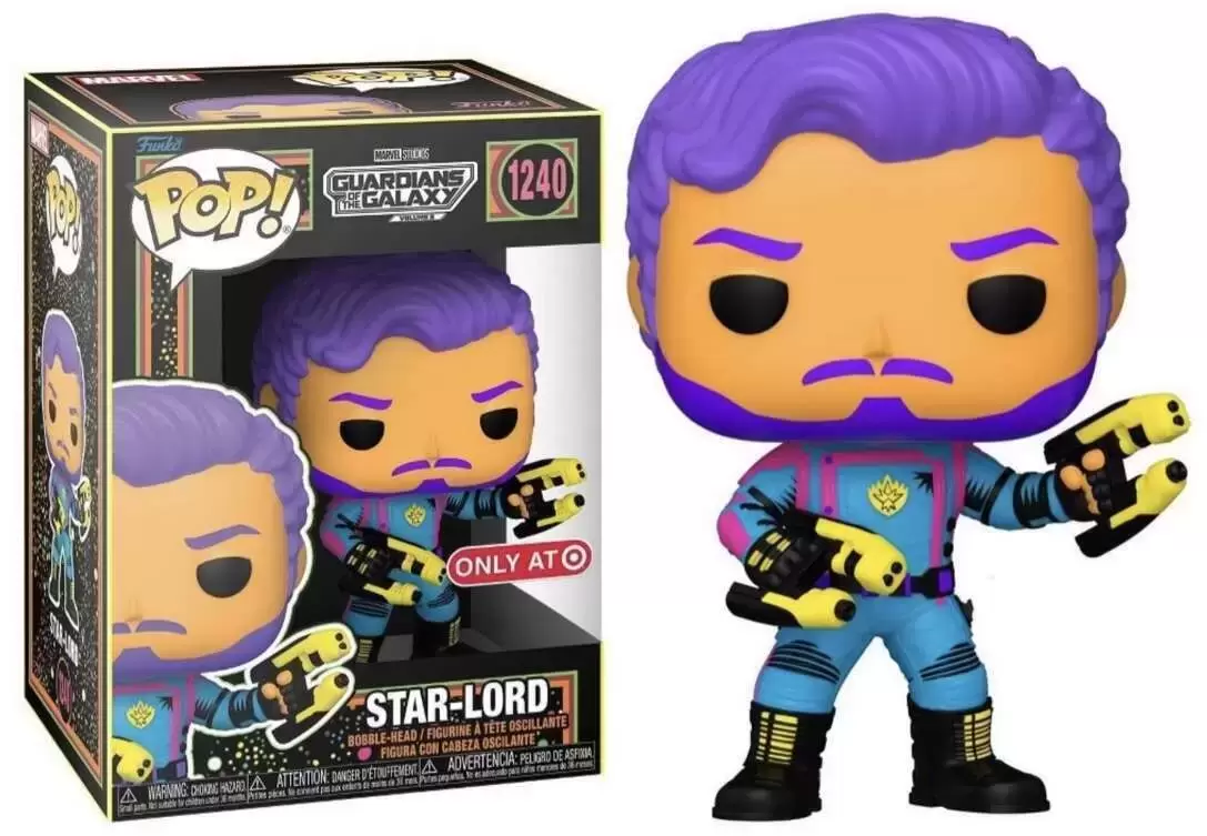 POP! MARVEL - The guardians of The Galaxy - Star-Lord Blacklight
