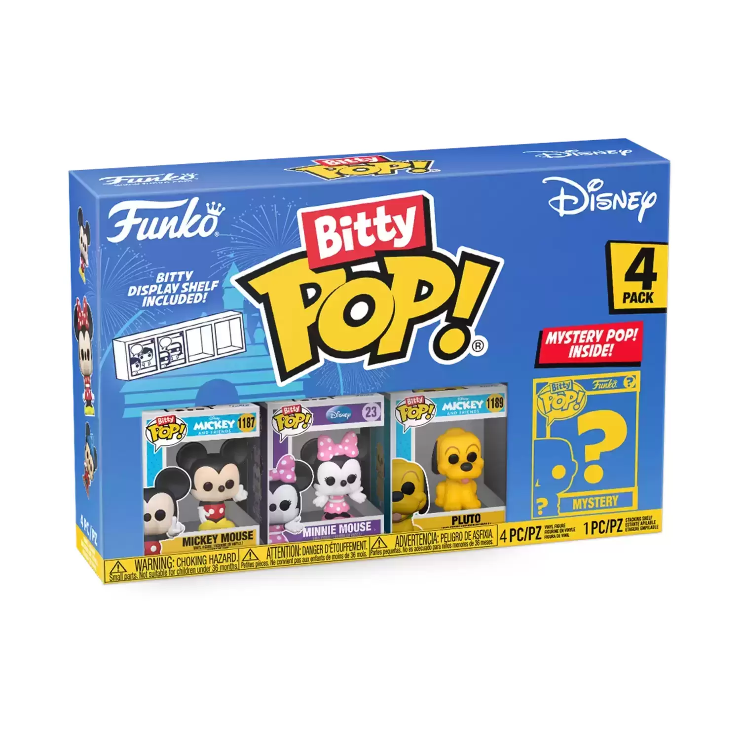 Bitty POP! - Disney - Mickey Mouse, Minnie Mouse, Pluto & Mystery