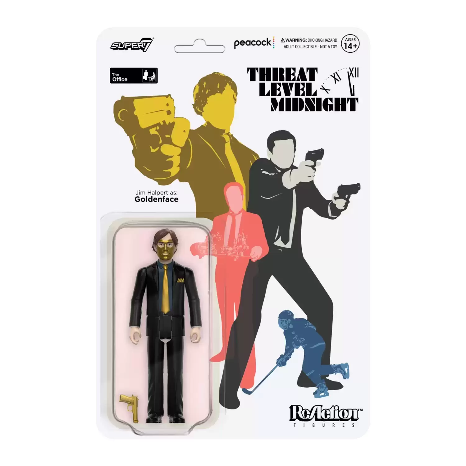 ReAction Figures - Threat Level Midnight - Jim Halpert as Goldenface