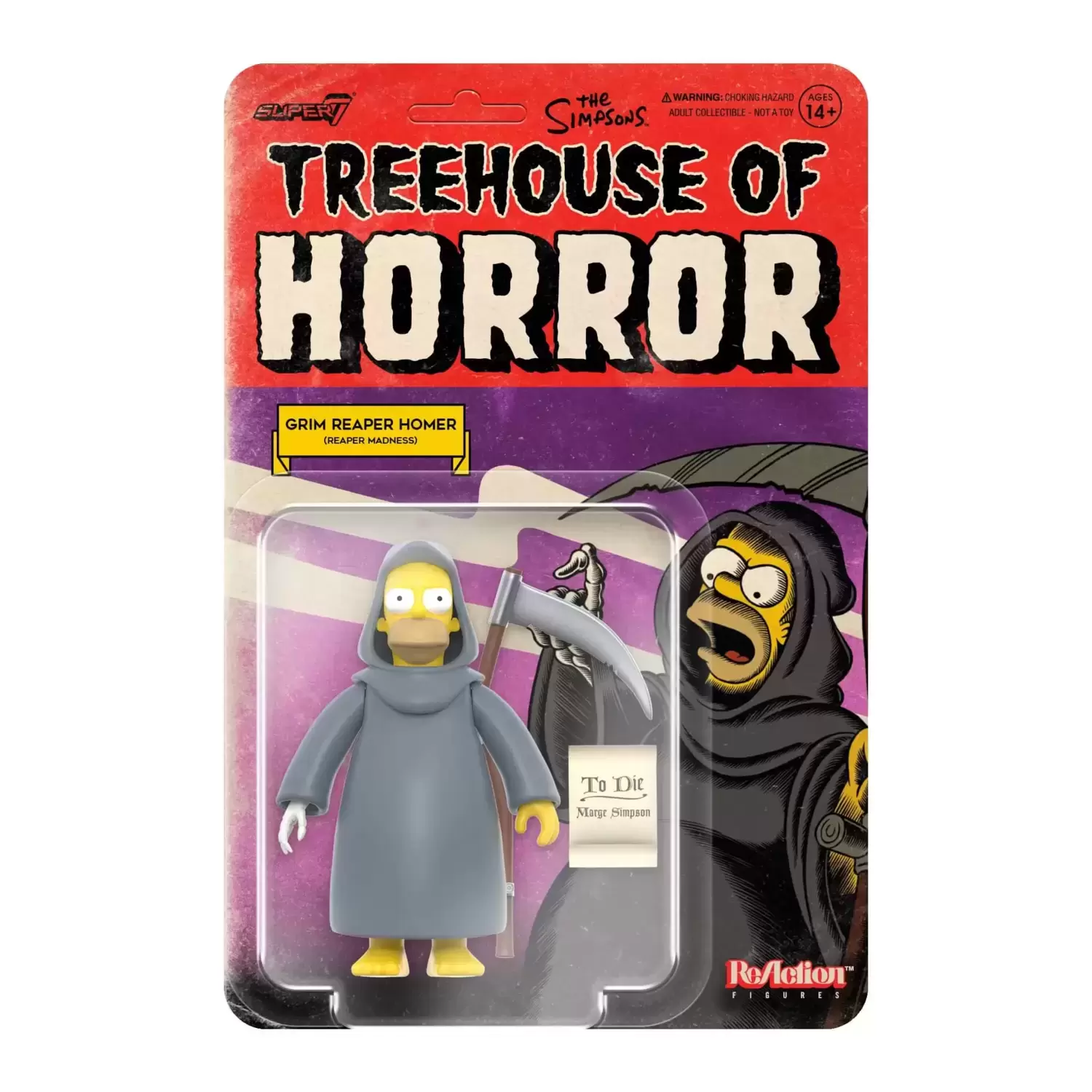 ReAction Figures - The Simpsons (Treehouse of Horror) - Grim Reaper Homer