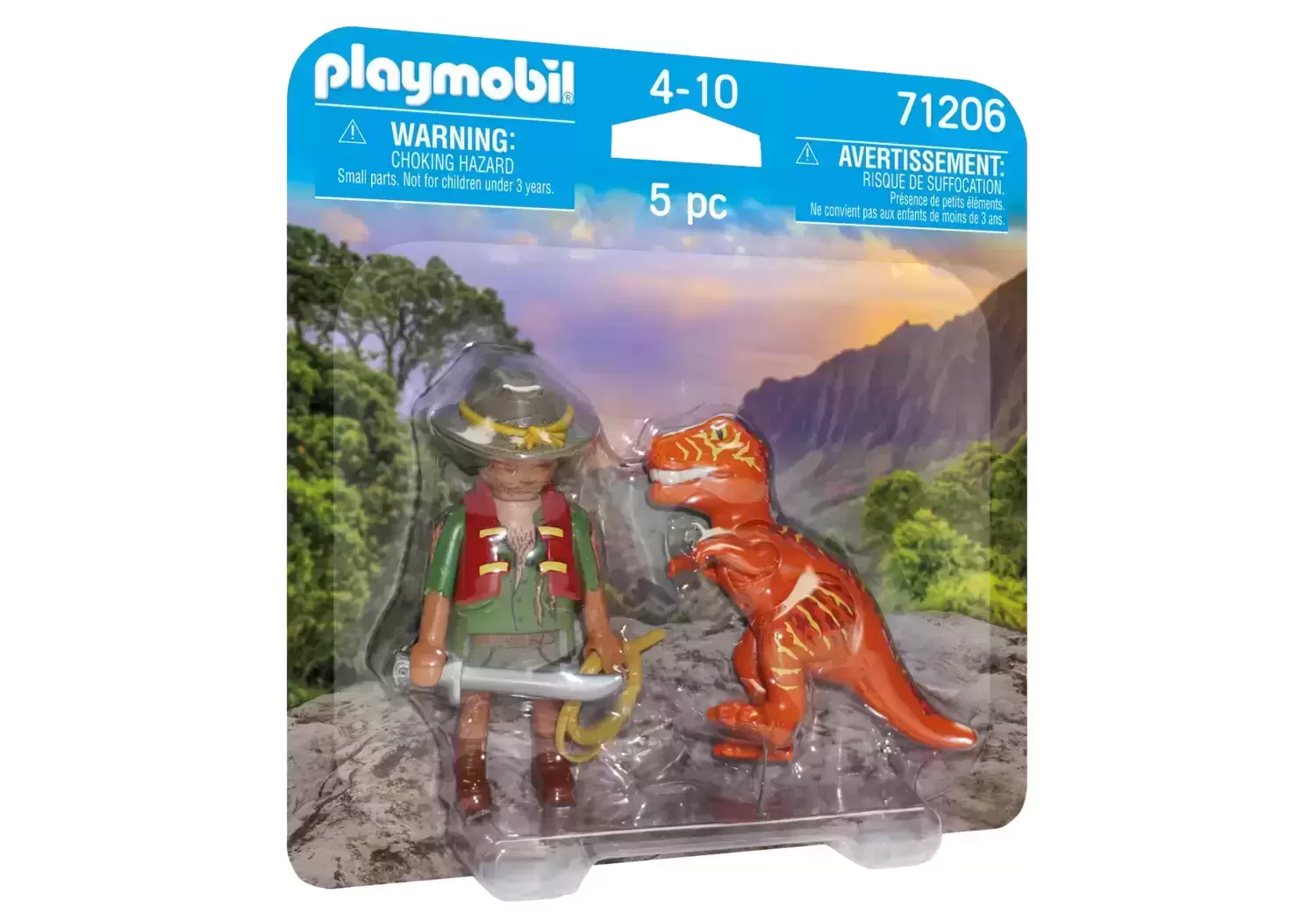 Playmobil dinosaures - Adventurer with T-Rex