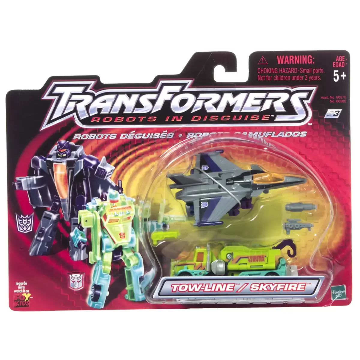 Transformers Robots in Disguise (RID 2001) - Versus Pack: Tow-Line vs Skyfire
