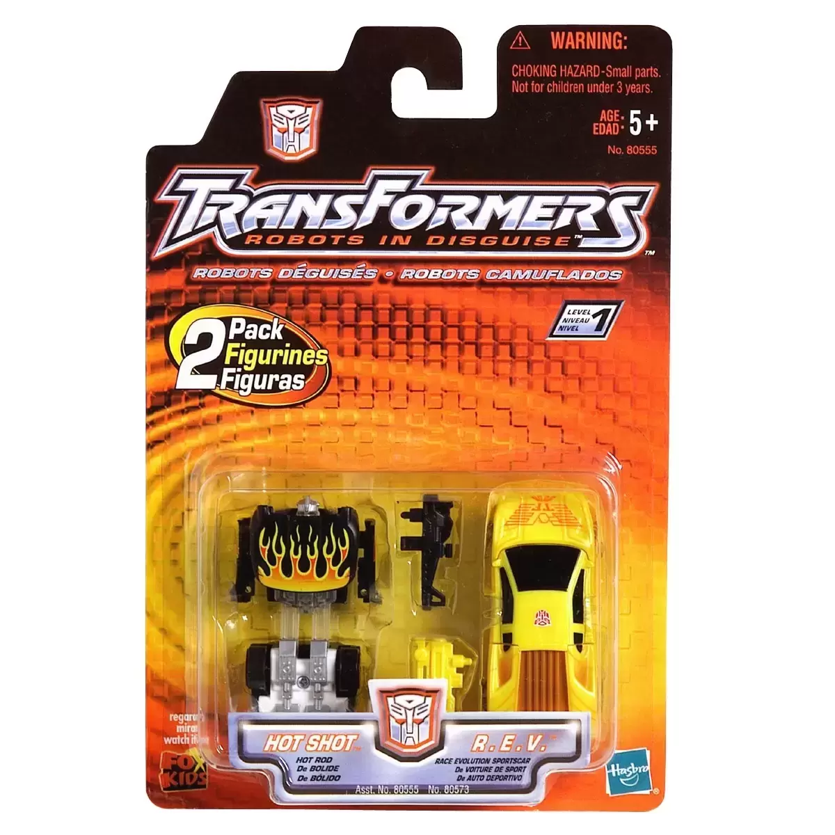 Transformers Robots in Disguise (RID 2001) - Twin Pack: Hot Shot & R.E.V (Spychangers)