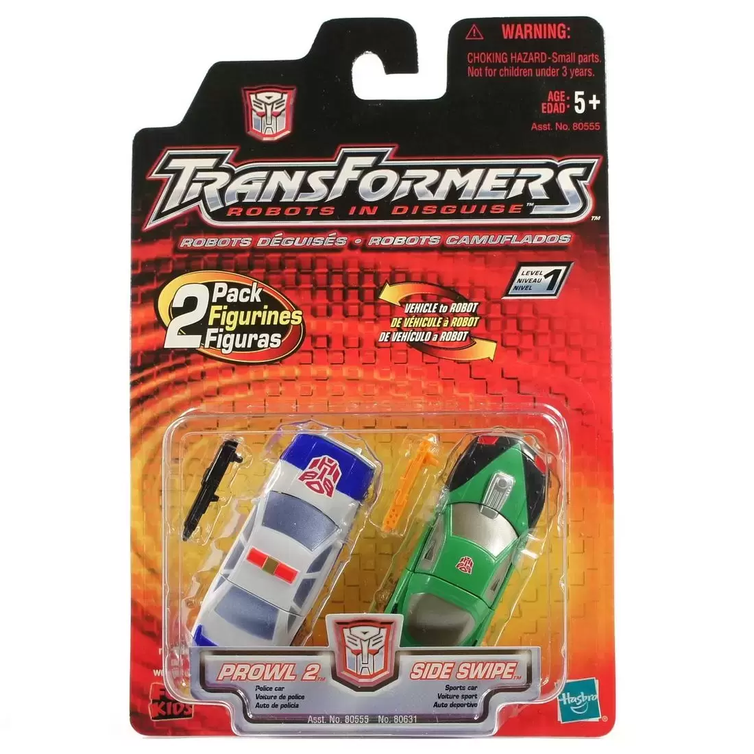 Transformers Robots in Disguise (RID 2001) - Twin Pack: Prowl 2 & Side Swipe (Spychangers)