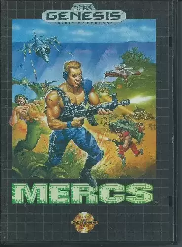 Sega Genesis Games - Mercs - Genesis