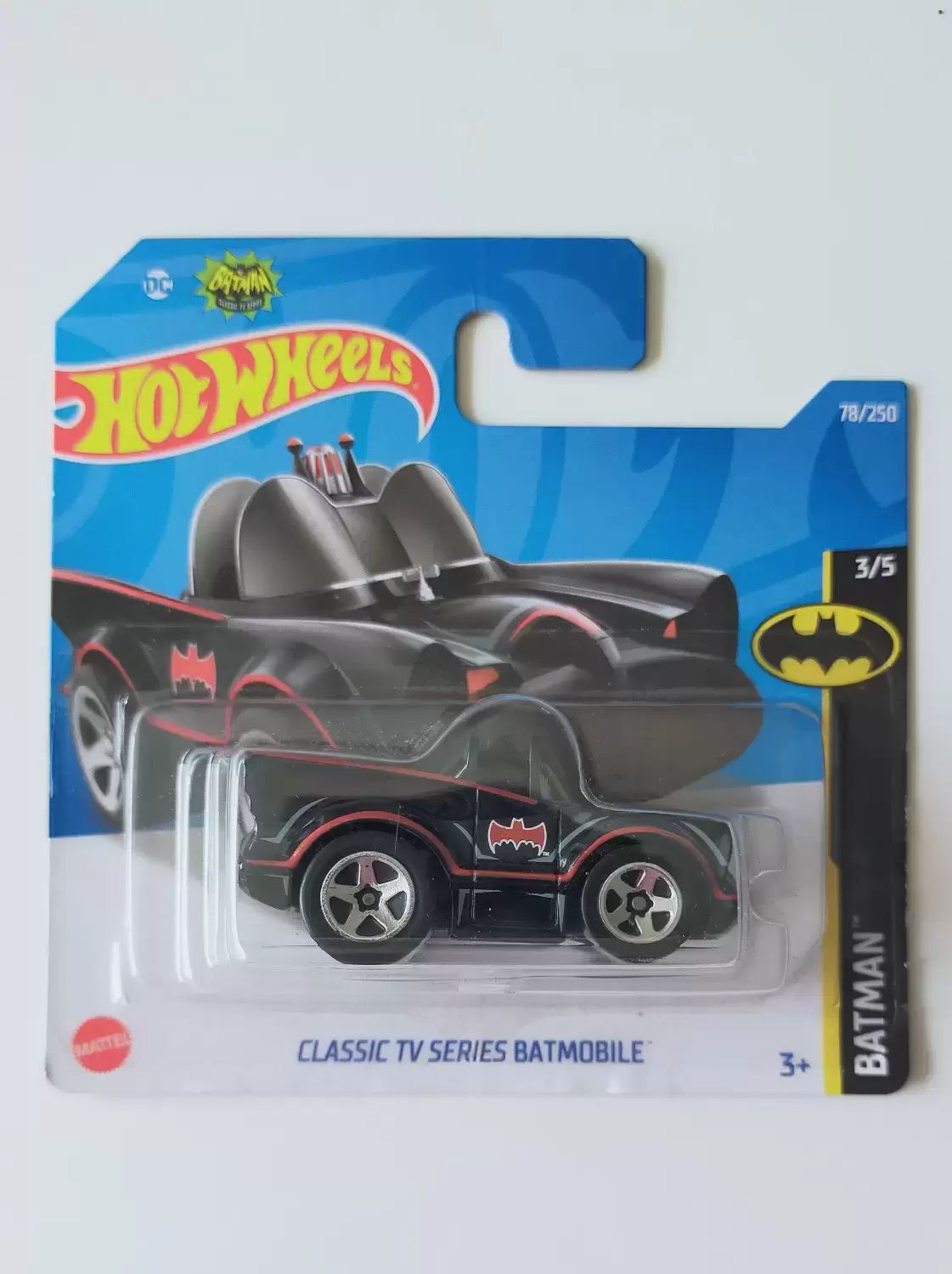 Mainline Hot Wheels - Batman Classic TV Series Batmobile (Black) 3/5