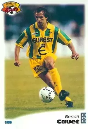 Panini U.N.F.P. Football Cards 1995-1996 - Benoit Cauet - Nantes