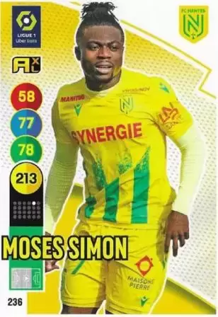 Adrenalyn XL 2021-2022 - France - Moses Simon - FC Nantes