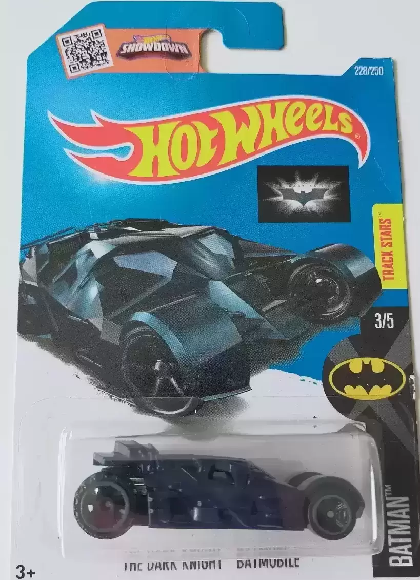 Mainline Hot Wheels - The Dark Knight Batmobile (Dark Blue) 3/5 2016