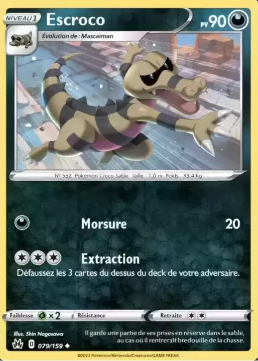 Escroco Reverse - carte Pokémon 079/159 Zénith suprême