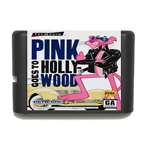 Sega Genesis Games - Pink Goes To Hollywood - Genesis
