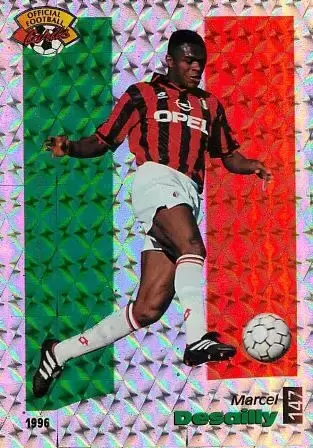 Panini U.N.F.P. Football Cards 1995-1996 - Marcel Desailly - Milan