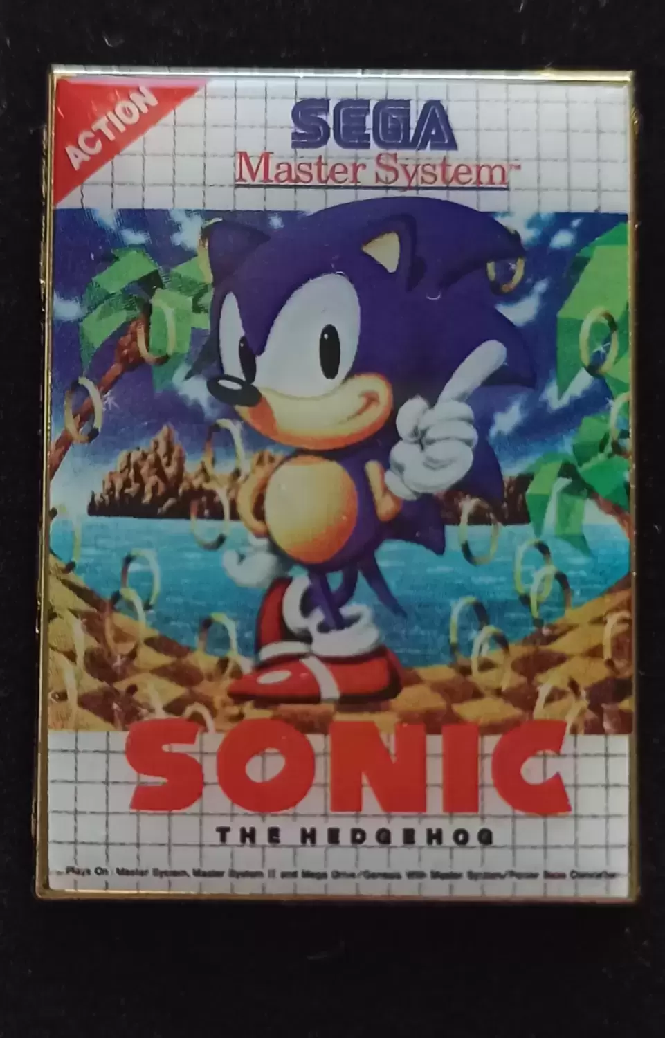Sonic the Hedgehog - Retro pin badge collection - Master System - Sonic