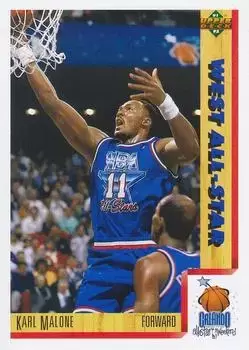 Upper D.E.C.K - NBA Basketball 91-92 Edition - US Version - Karl Malone AS