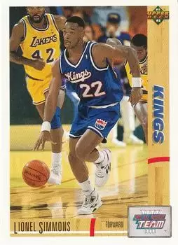 Upper D.E.C.K - NBA Basketball 91-92 Edition - US Version - Lionel Simmons ART