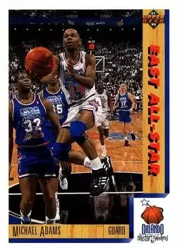 Upper D.E.C.K - NBA Basketball 91-92 Edition - US Version - Michael Adams AS