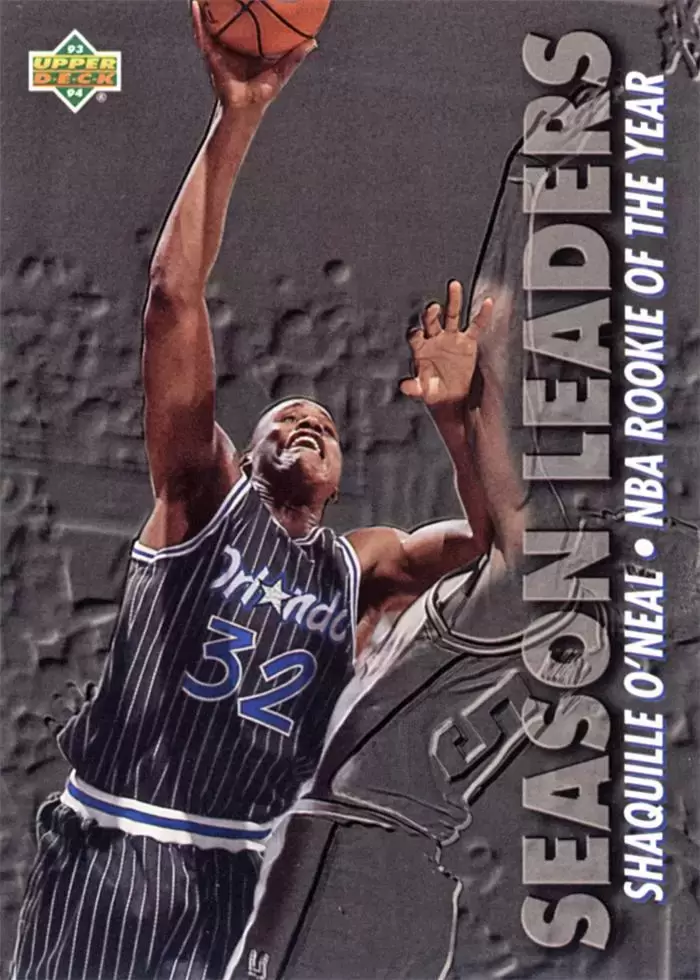 Upper D.E.C.K - NBA Basketball 93-94 Edition - US Version - Shaquille O\'Neal SL