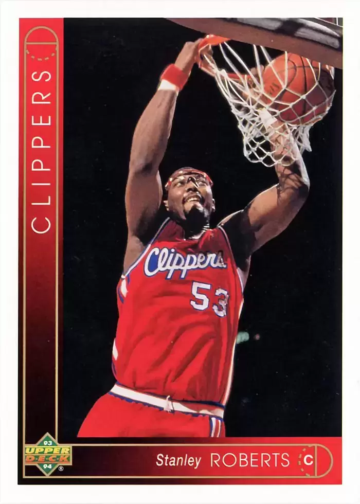 Upper D.E.C.K - NBA Basketball 93-94 Edition - US Version - Stanley Roberts