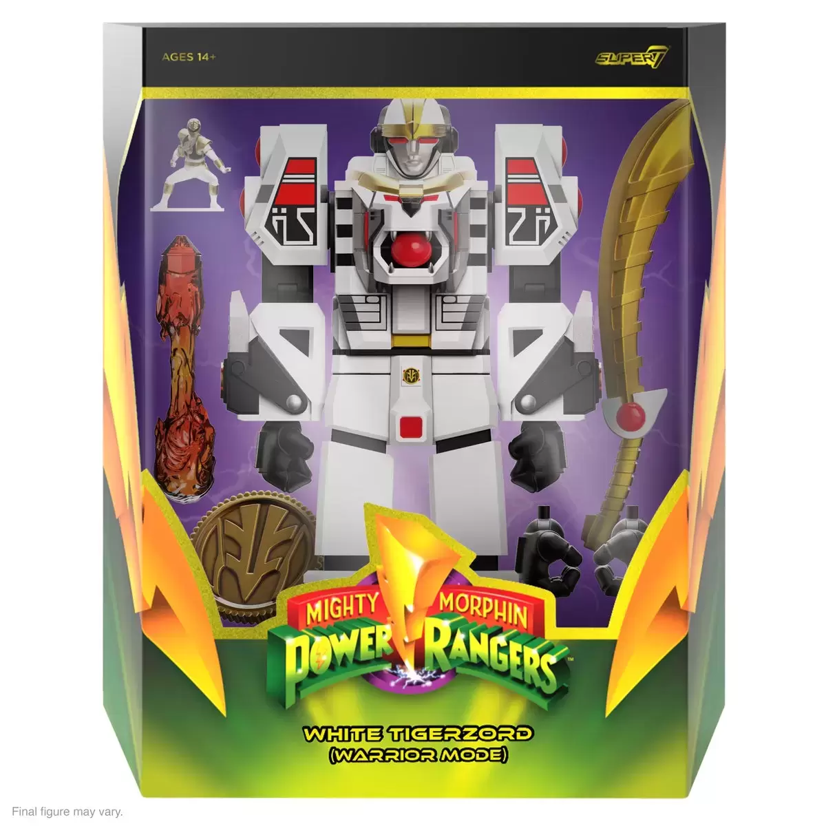 Super7 - ULTIMATES! - Power Rangers - White Tigerzord (Warrior Mode)
