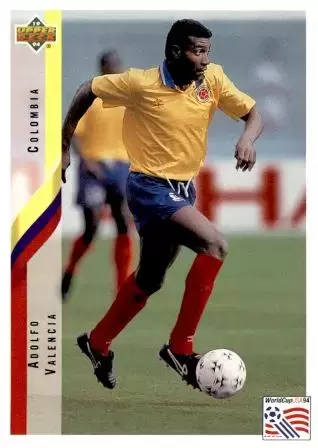 World Cup USA 1994 - Upper Deck - Adolfo Valencia - Colombia