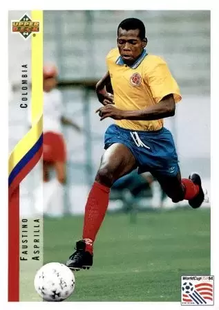 World Cup USA 1994 - Upper Deck - Faustinho Asprilla - Colombia