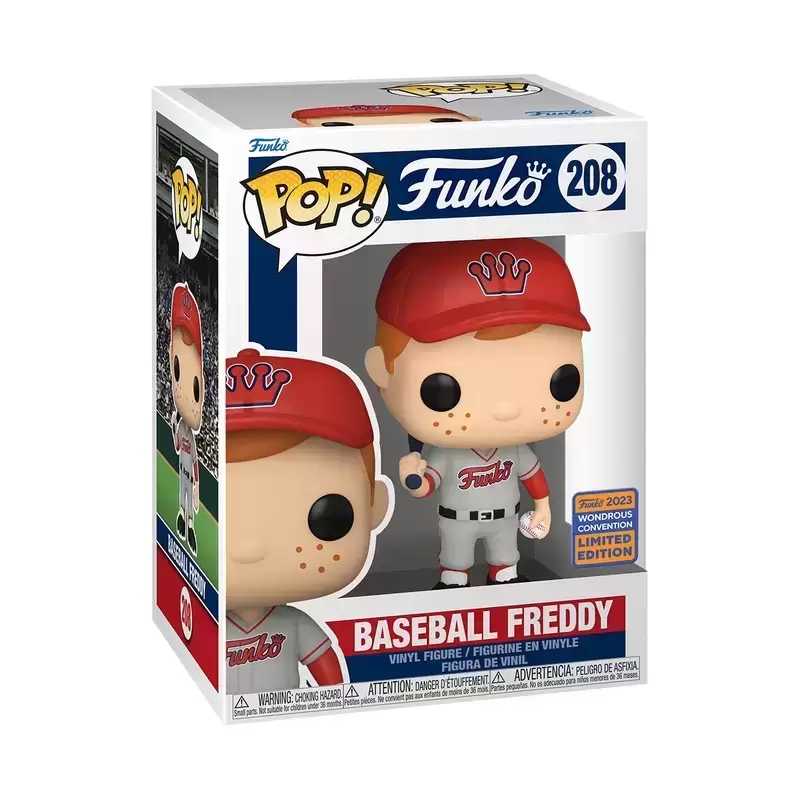 POP! Funko - Freddy Funko Baseball Grey & Red Uniform