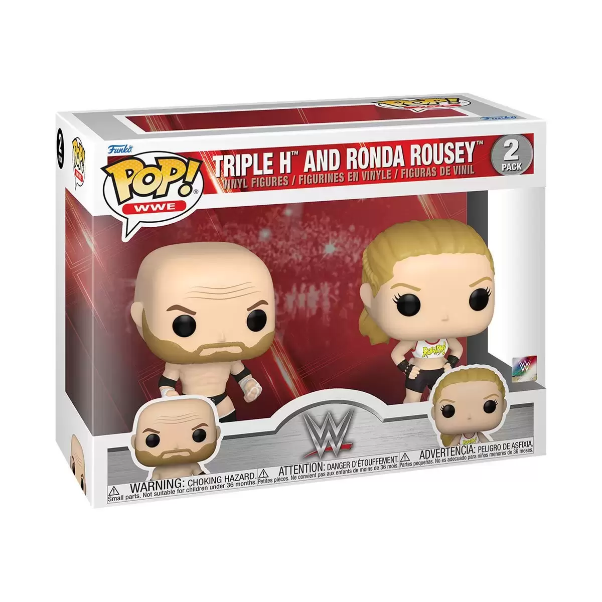 POP! WWE - WWE - Triple H and Ronda Rousey 2 Pack
