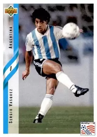 World Cup USA 1994 - Upper Deck - Sergio Vasquez - Argentina
