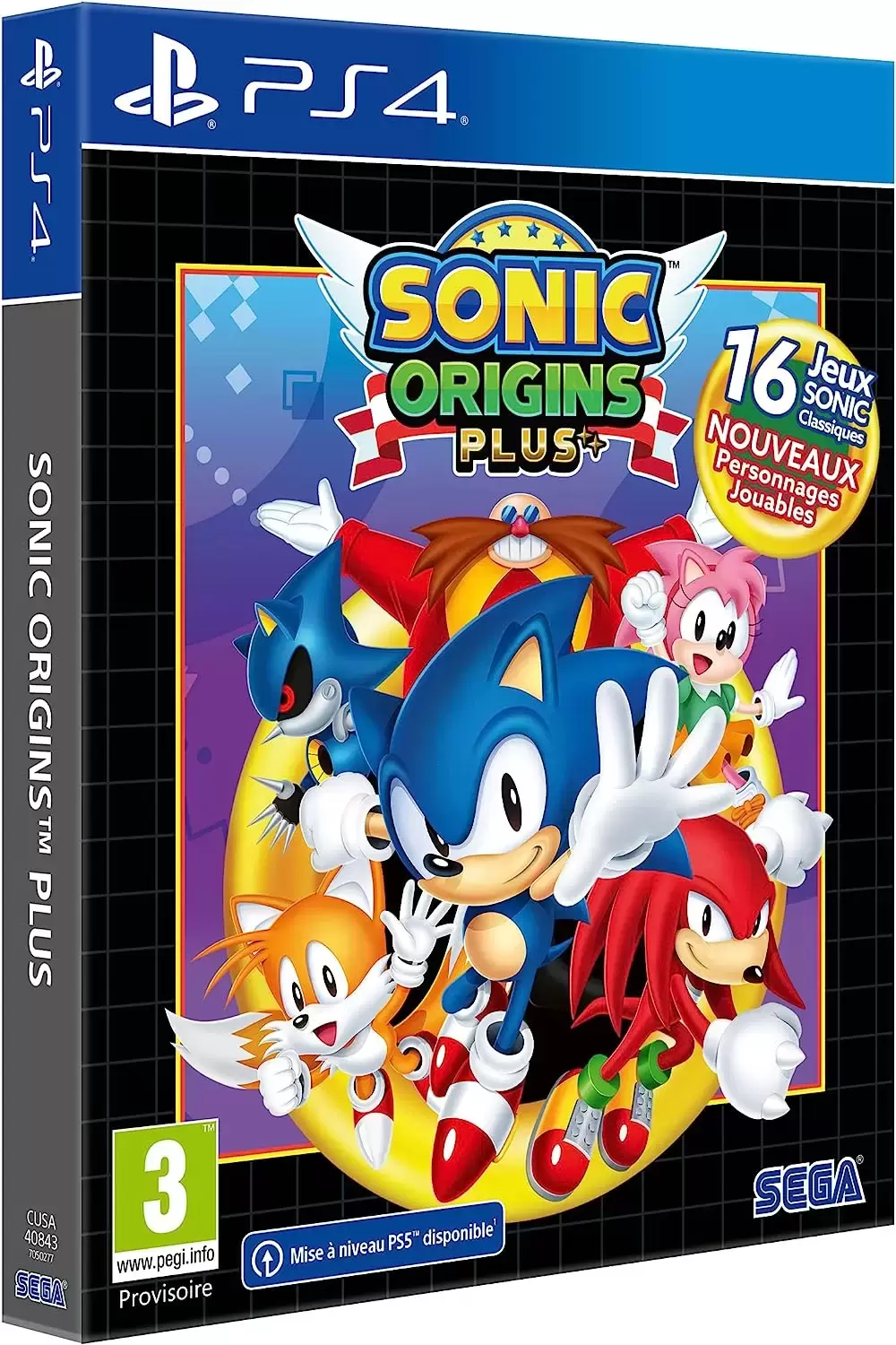 Jogo Sonic Origins Plus Playstation 4 Midia Fisica Ps4 Sega