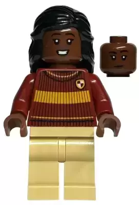 Lego Harry Potter Minifigures - Angelina Johnson - Dark Red Gryffindor Quidditch Sweater, Tan Legs