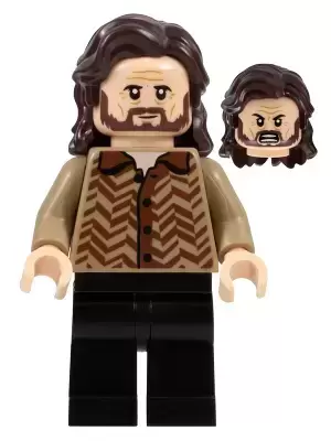 Lego Harry Potter Minifigures - Sirius Black - Dark Brown Hair, Dark Tan Sweater