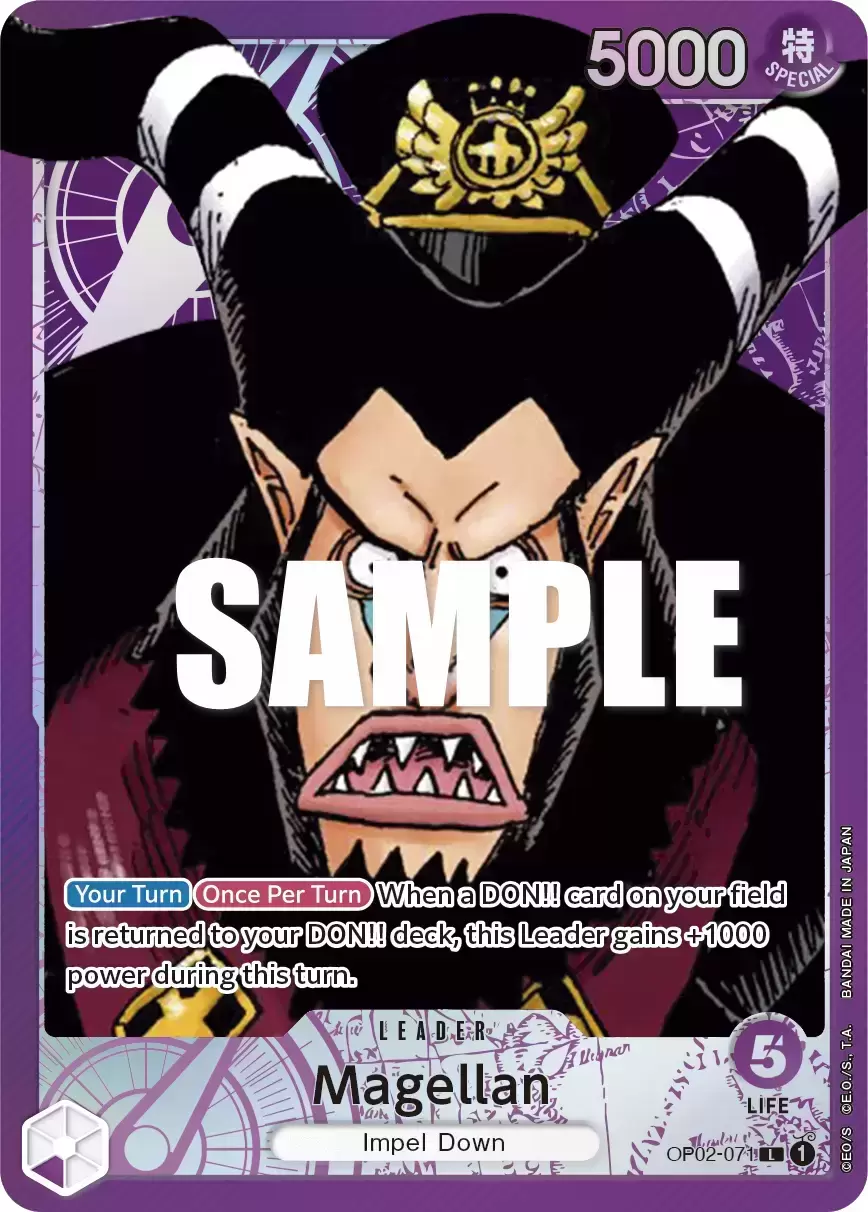 One Piece Card Game Z ZEPHYR OP02-072 L Parallel Japanese