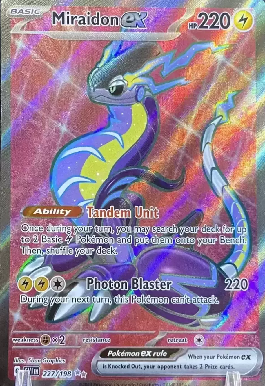Carta Pokémon Original Miraidon EX 227/198