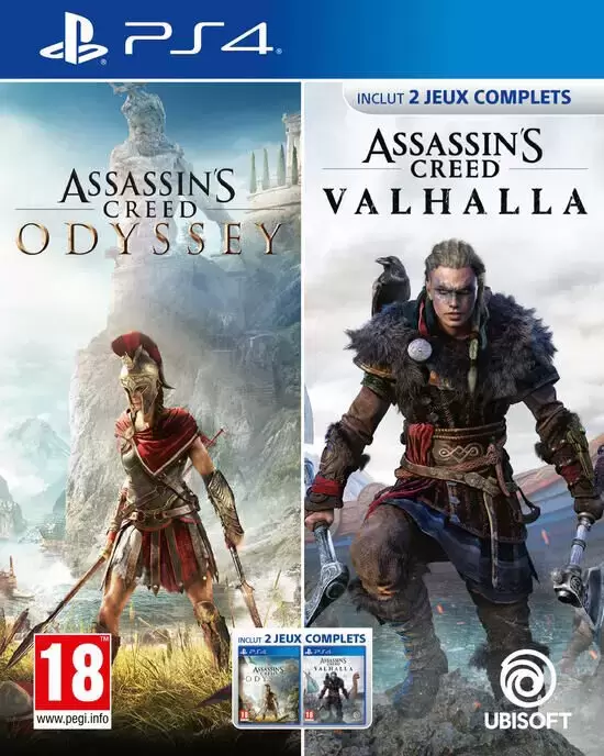 Jeux PS4 - Compilation - Assassin\'s Creed Odyssey + Valhalla