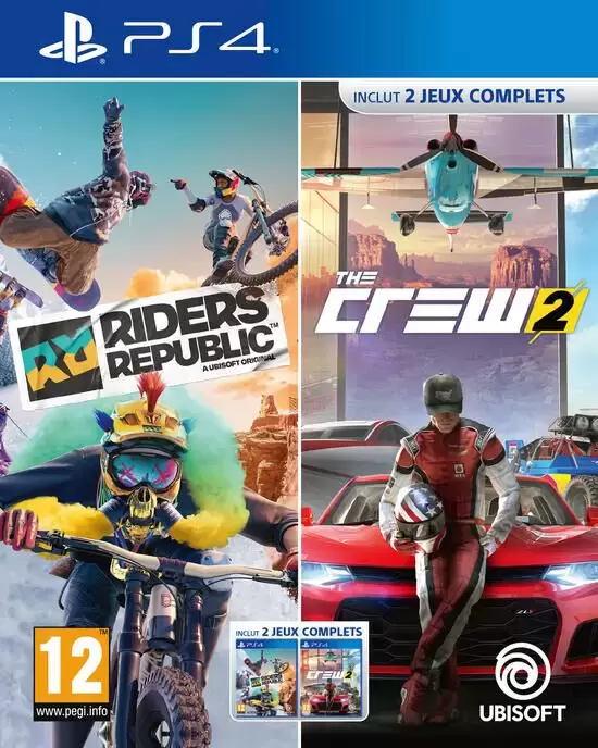 Jeux PS4 - Compilation - Riders Republic + The Crew 2