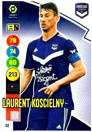 Adrenalyn XL 2021-2022 - France - Laurent Koscielny - FC Girondins de Bordeaux