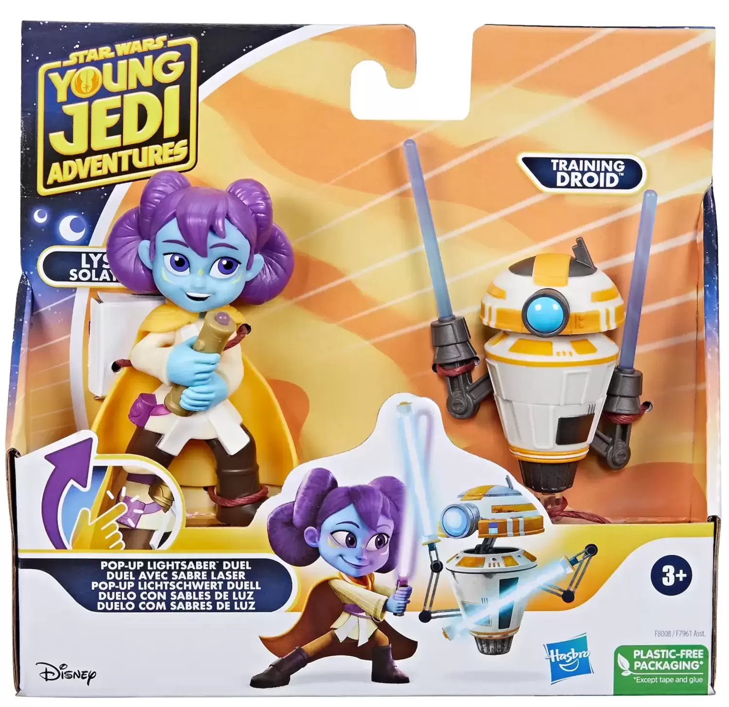 Young Jedi Adventures - Lys Solai and Training Droid - Pop-Up Lightsaber Duel